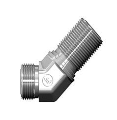 Codo Unión a 45° Pasamuros Cara Plana