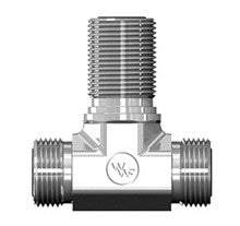 Tee unión Machos Cara Plana Pasamuros al centro