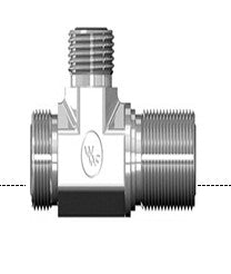Tee unión Machos Cara Plana Pasamuros lateral