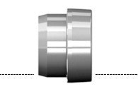 Barril para tubing adaptadores Cara Plana