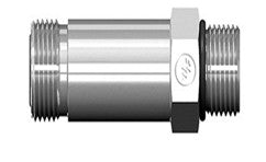 Macho cara plana (ORFS) x Macho SAE O-ring Boss LARGO