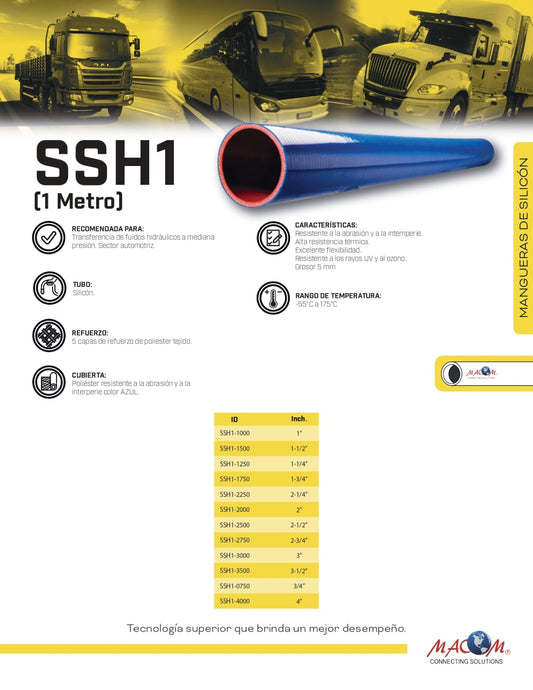 MANGUERA SILICÓN SSH1
