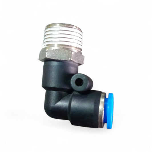 CONECTOR RAPIDO EN CODO A 90° MACHO